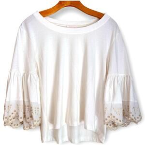 See By Chloe Bell Sleeve Cotton Top M